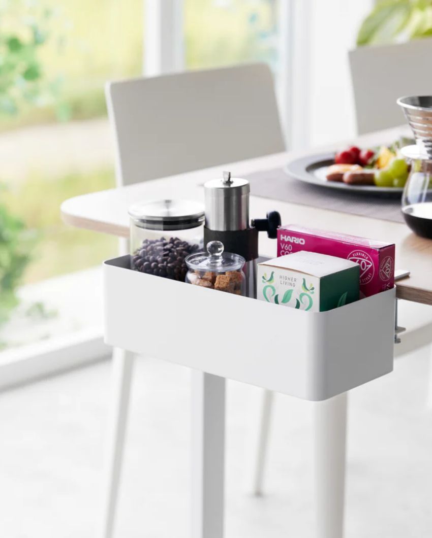 Clutter-Free Hanging Desk Organizer Rack | 12 x 7 x 4 inches
