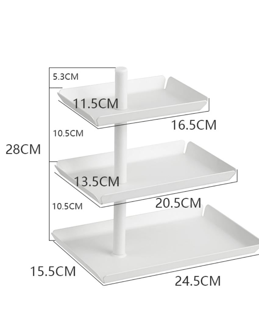 Easy Access 3-Tier Rotating Storage Tray | 10 x 6 inches