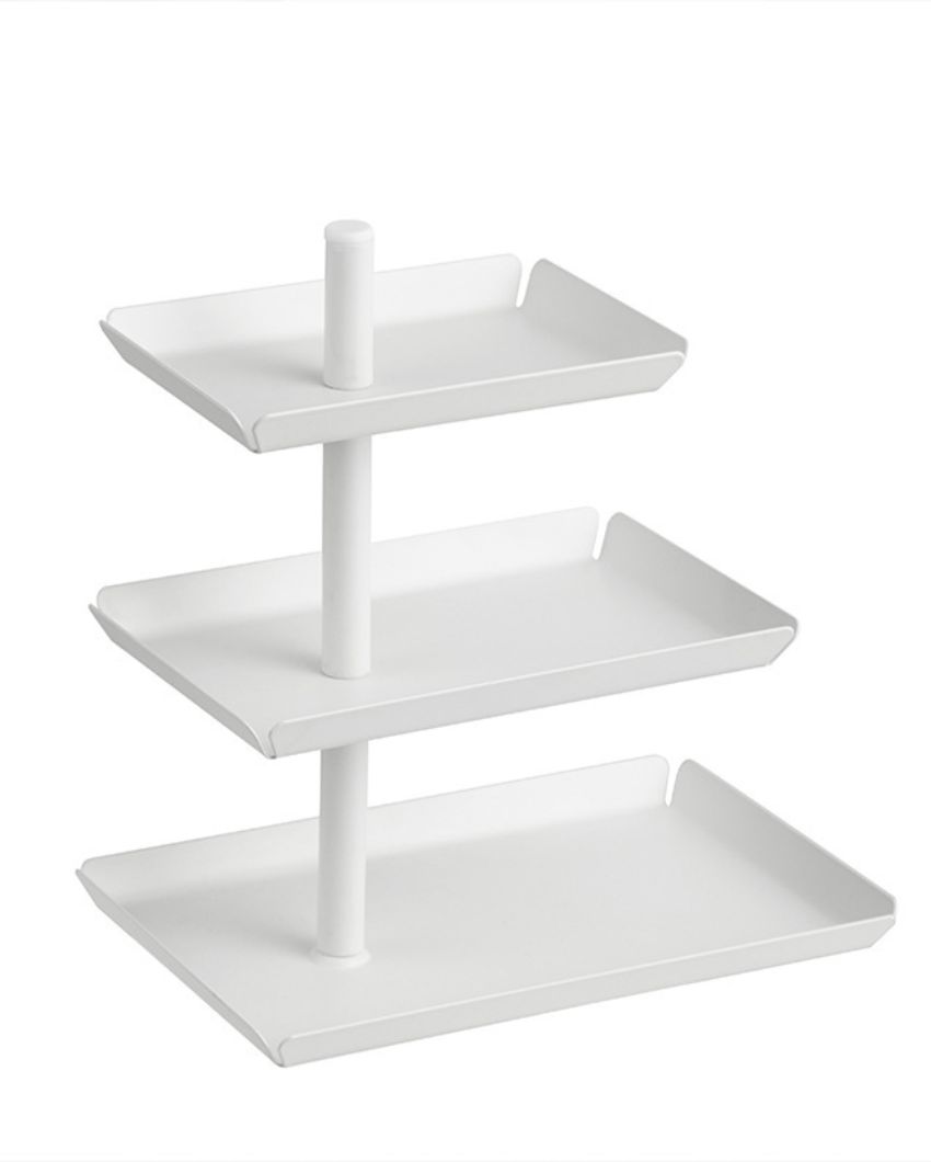 Easy Access 3-Tier Rotating Storage Tray | 10 x 6 inches