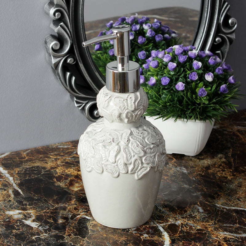 Vintage Butterfly Liquid Soap Dispenser | 250ml | Multiple Colors Grey