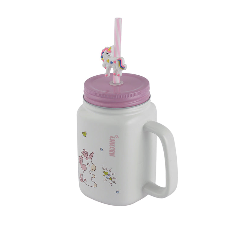 Little Hearts Unicorn Ceramic Mason Jar | 400ml Default Title
