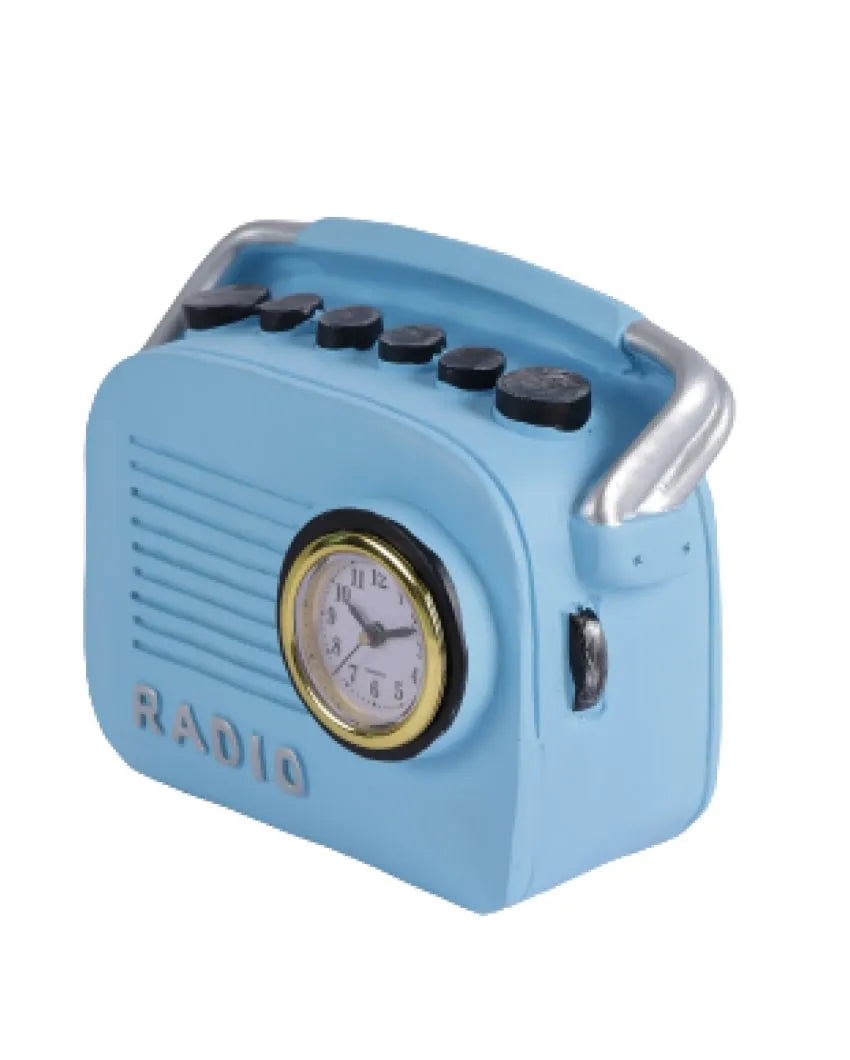 Whimsical Vintage Radio Decor Showpiece | Multiple Colors Blue