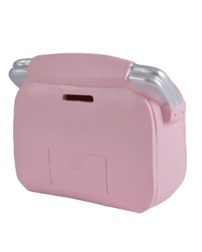Whimsical Vintage Radio Decor Showpiece | Multiple Colors Pink