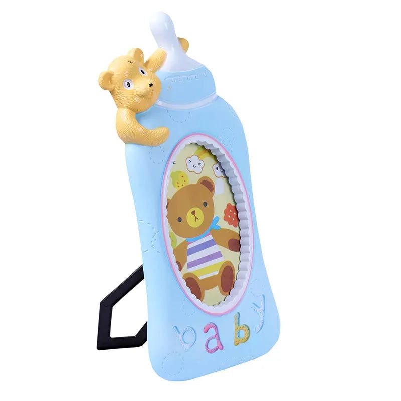 Blue Baby Milk Bottle Photo Frame Default Title