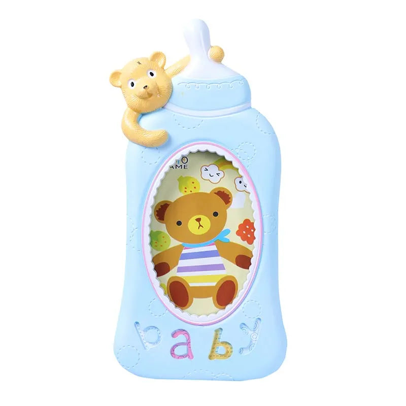 Blue Baby Milk Bottle Photo Frame Default Title