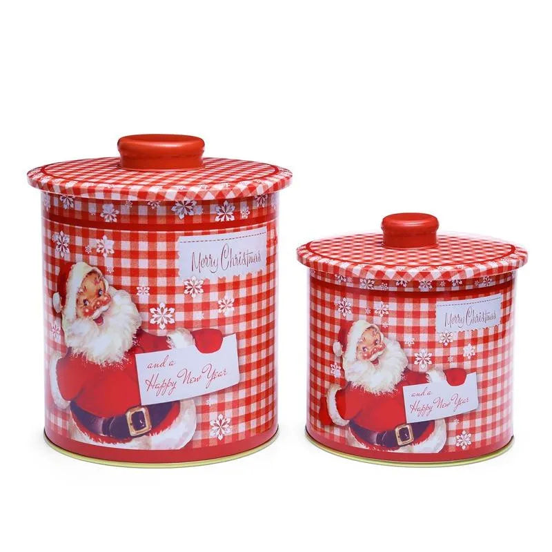Vintage Santa Claus Canisters | Set Of 2 Default Title