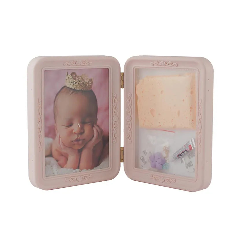 Newborn Baby Photo & Mould Frame Gift Set | Multiple Colors Pink