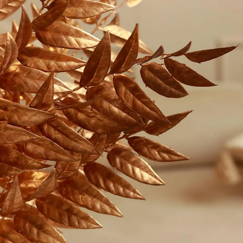 Artificial Golden Leaves Stems | Set of 3 Default Title