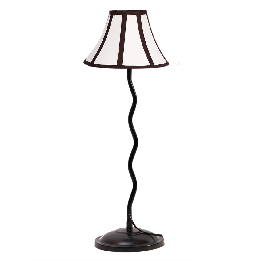 Bold Vibrant Striking Multicolor Metal Table Lamp with Shade Without Bulb | 12 x 25 inches