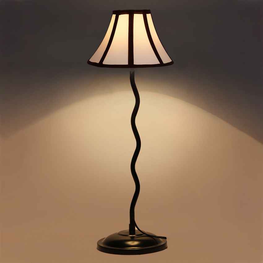 Bold Vibrant Striking Multicolor Metal Table Lamp with Shade Without Bulb | 12 x 25 inches