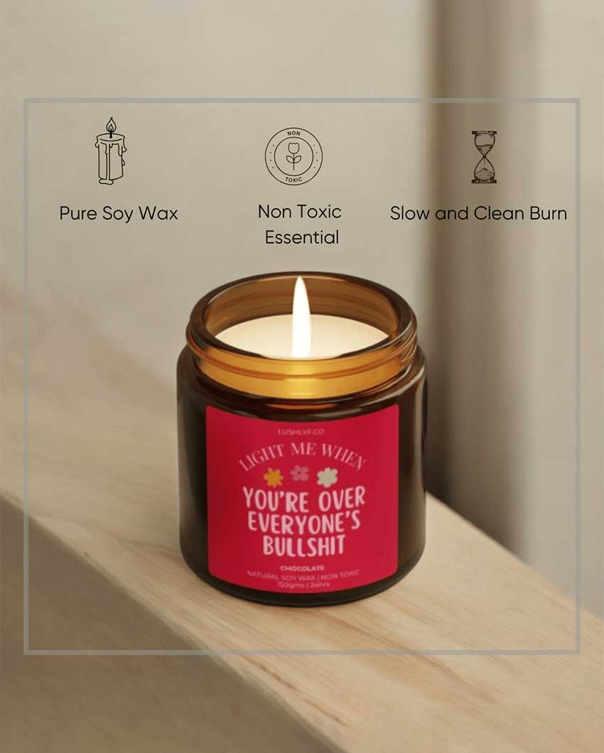 Bold Bliss Valentine Love Candles Chocolate Soy Wax Candle | 3 x 3 inches | 150ml