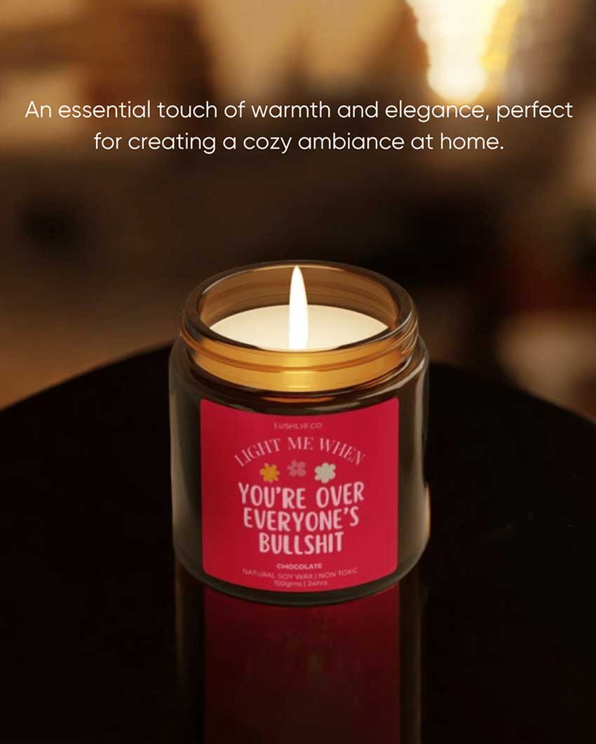 Bold Bliss Valentine Love Candles Chocolate Soy Wax Candle | 3 x 3 inches | 150ml
