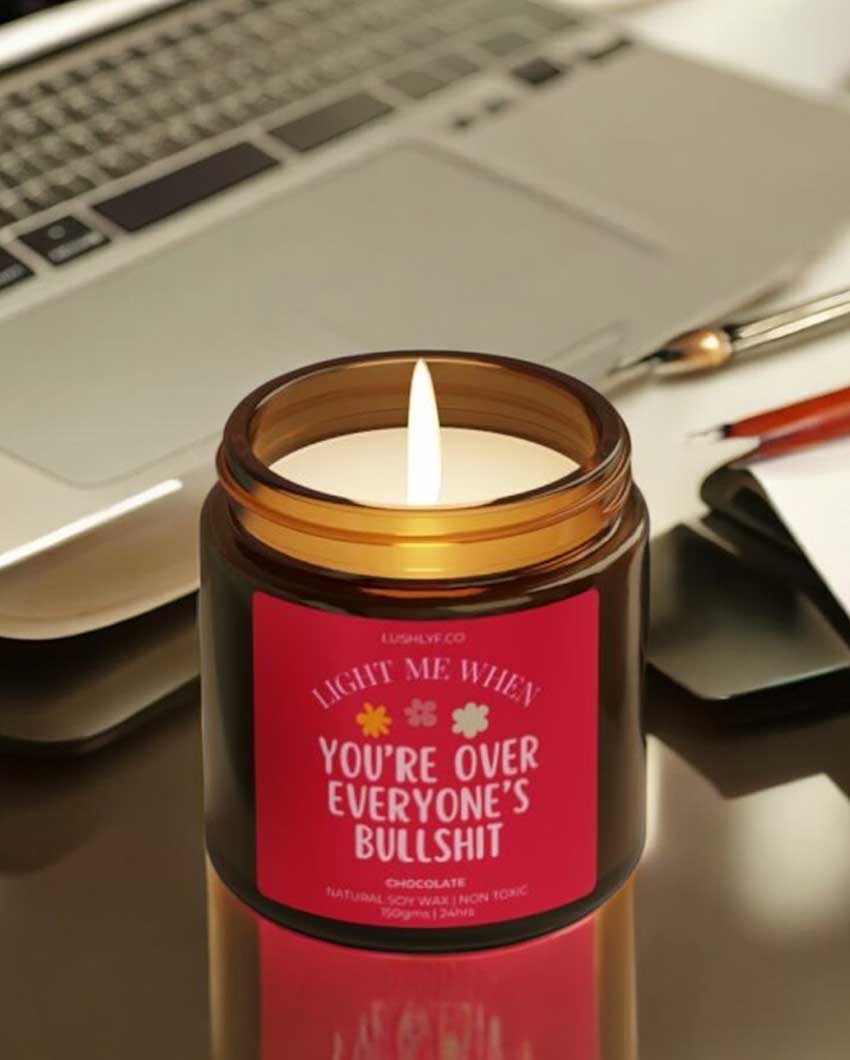 Bold Bliss Valentine Love Candles Chocolate Soy Wax Candle | 3 x 3 inches | 150ml