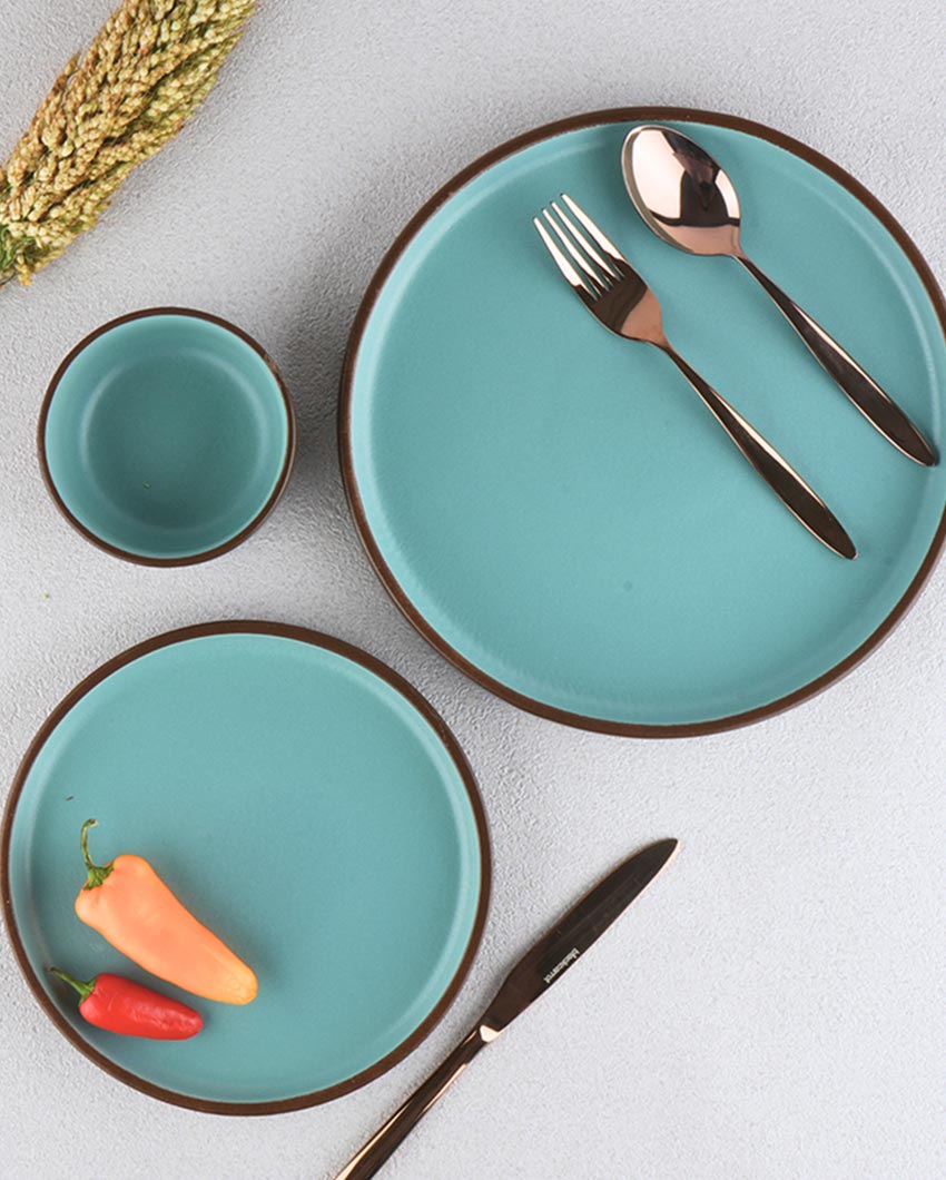Matte Glazed Stoneware Full Plate | Set of 6 | 10 inches