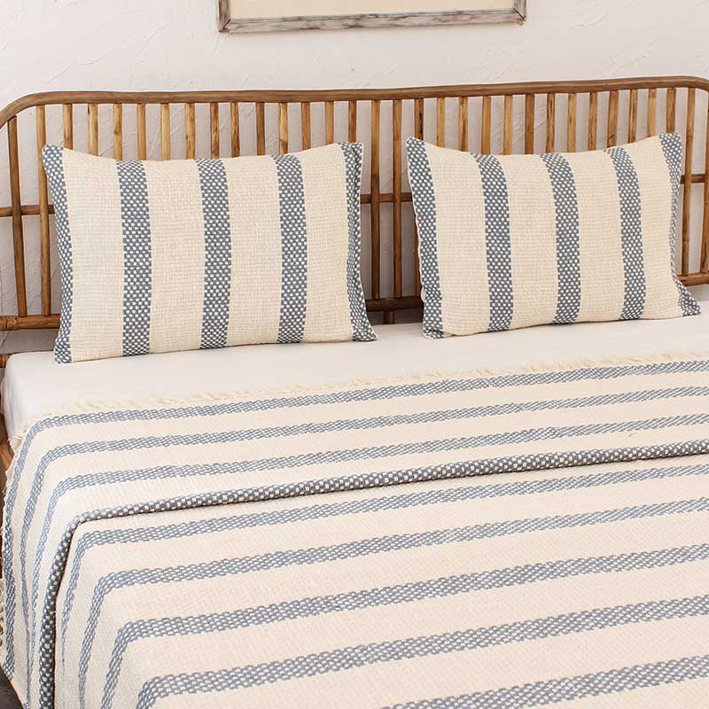 Blue Shivalik Bedcover | King Size | 100x108 Inches