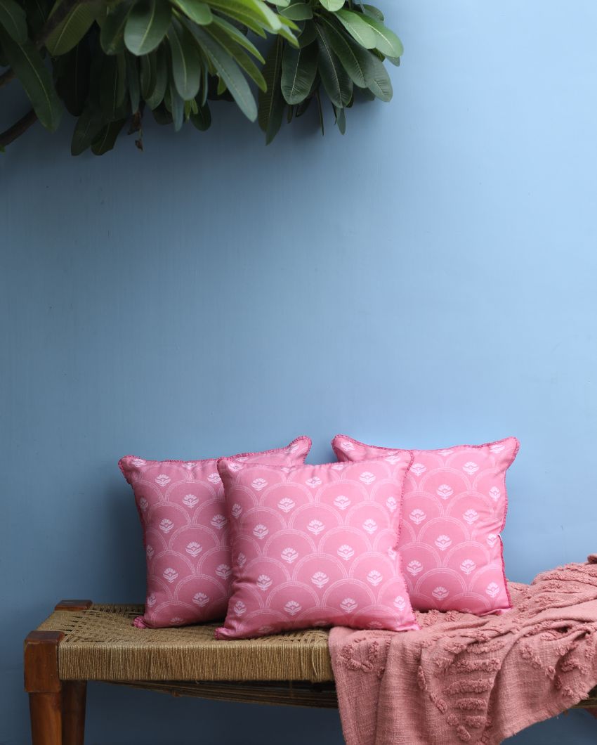 Begonia Cotton Cushion Covers | 16 x 16 inches