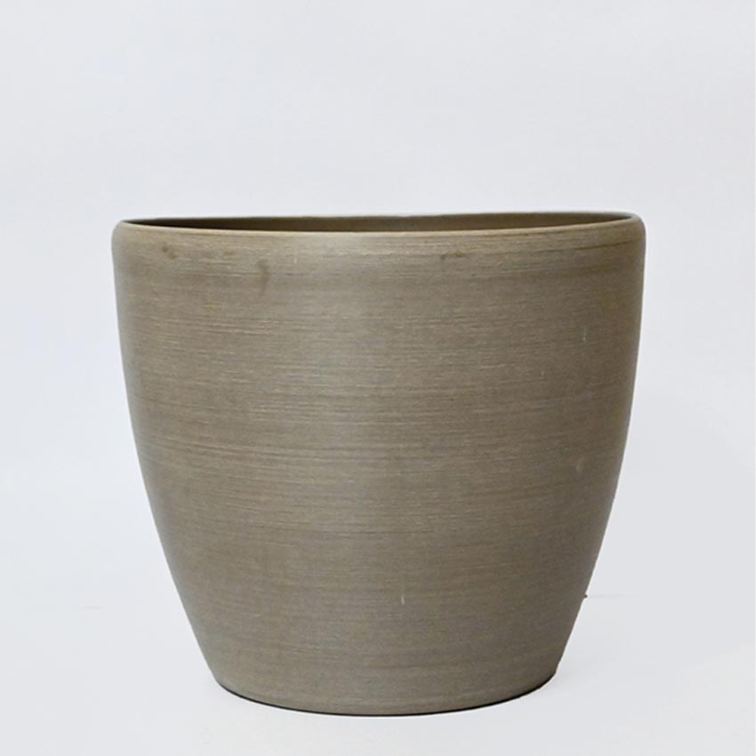Earth Elegance Matte Brown Minimalist Charm Small Pot | 5 x 6 inches