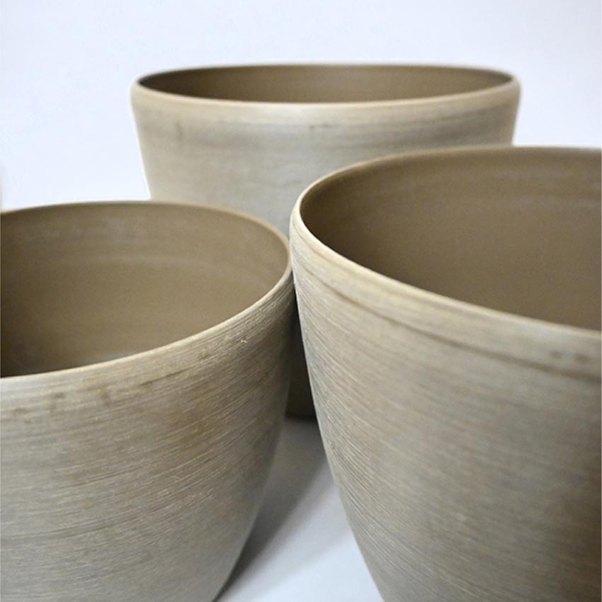 Earth Elegance Matte Brown Minimalist Charm Medium Pot | 7 x 6 inches