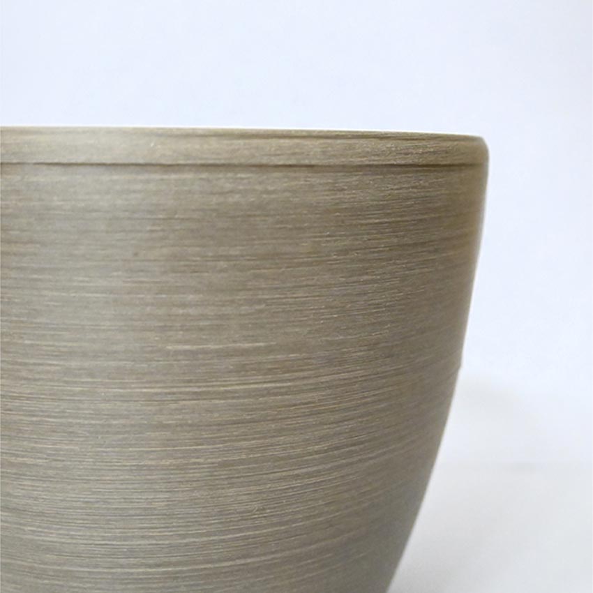 Earth Elegance Matte Brown Minimalist Charm Medium Pot | 7 x 6 inches