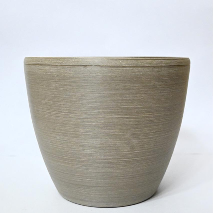Earth Elegance Matte Brown Minimalist Charm Medium Pot | 7 x 6 inches