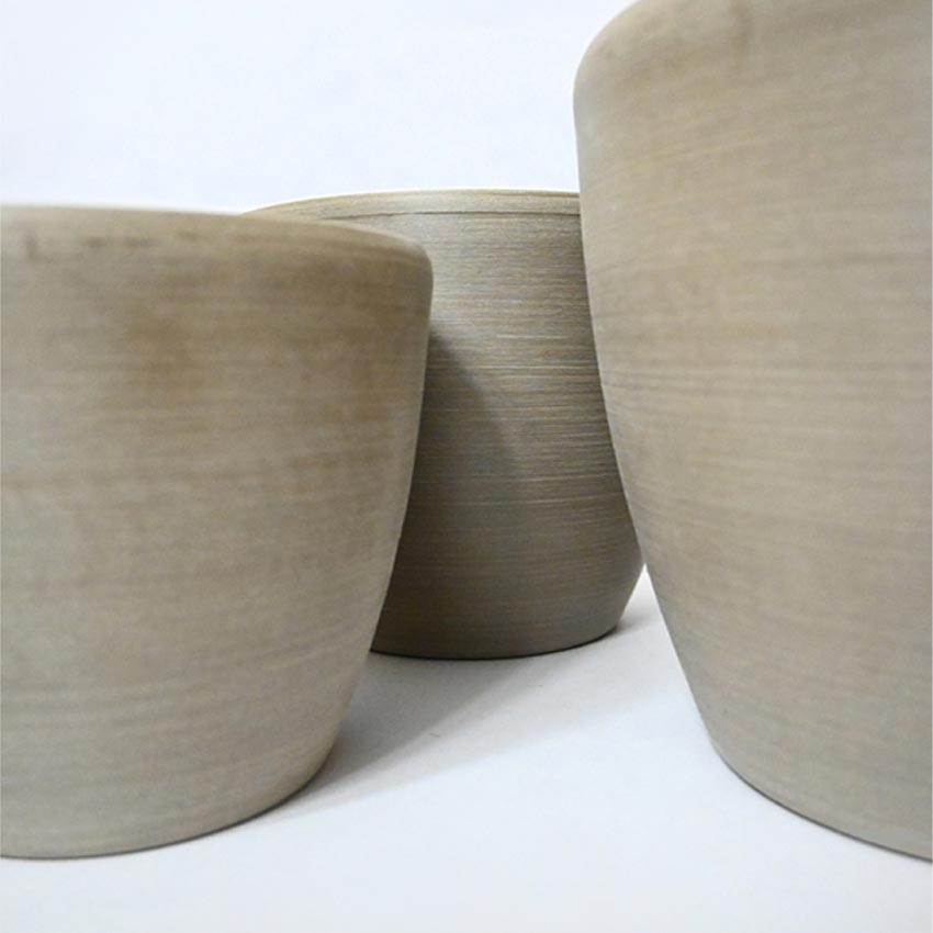 Earth Elegance Matte Brown Minimalist Charm Medium Pot | 7 x 6 inches