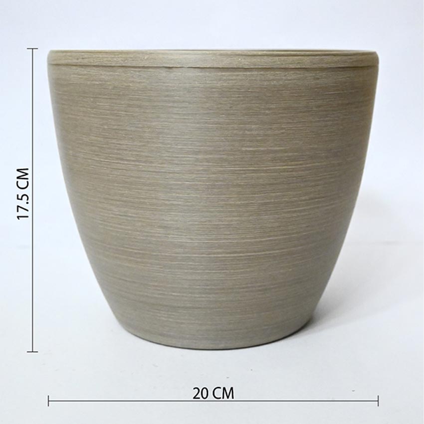 Earth Elegance Matte Brown Minimalist Charm Large Pot | 8 x 7 inches