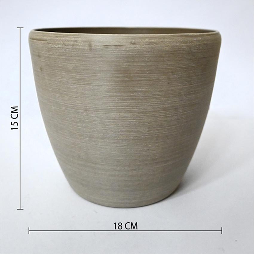 Earth Elegance Matte Brown Minimalist Charm Pots