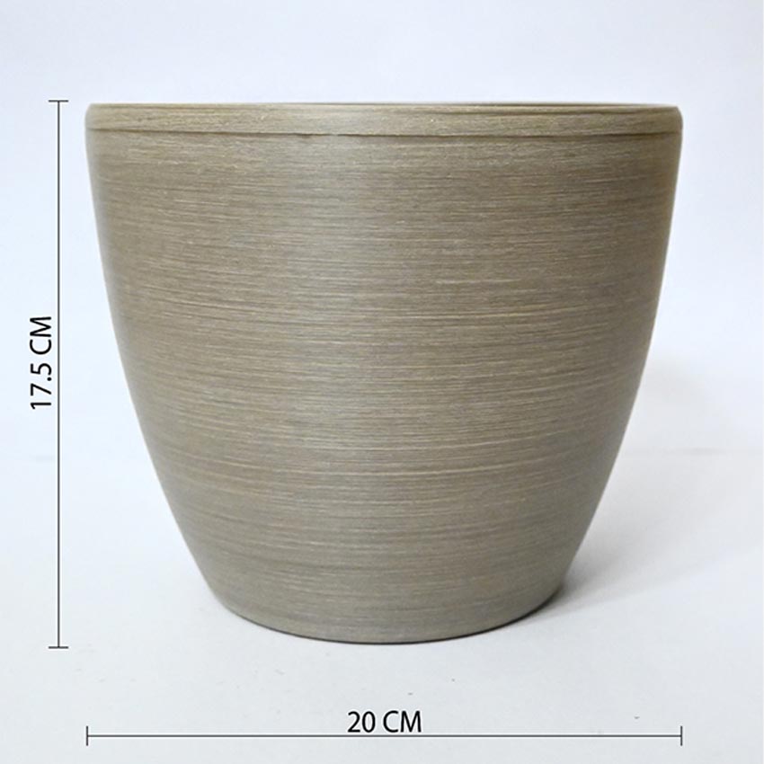 Earth Elegance Matte Brown Minimalist Charm Pots