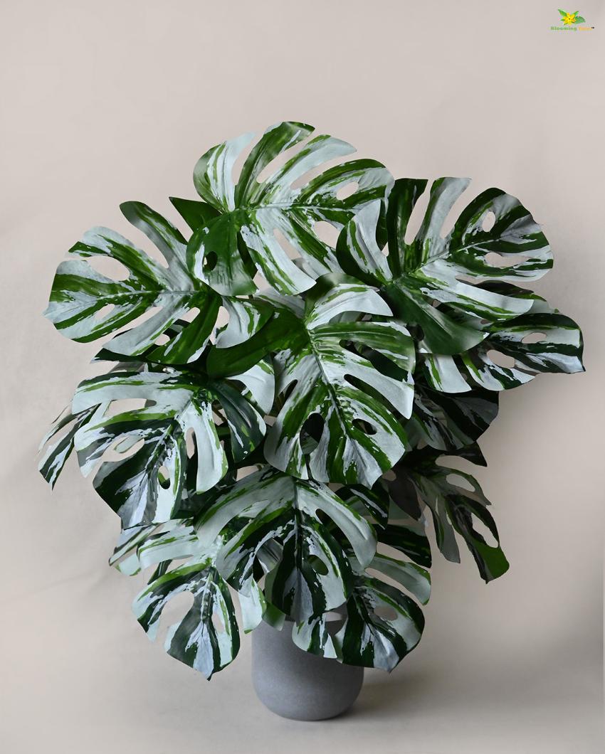 Durable Monstera Artificial Plant with Pot | 18 Leaves | 3 feet