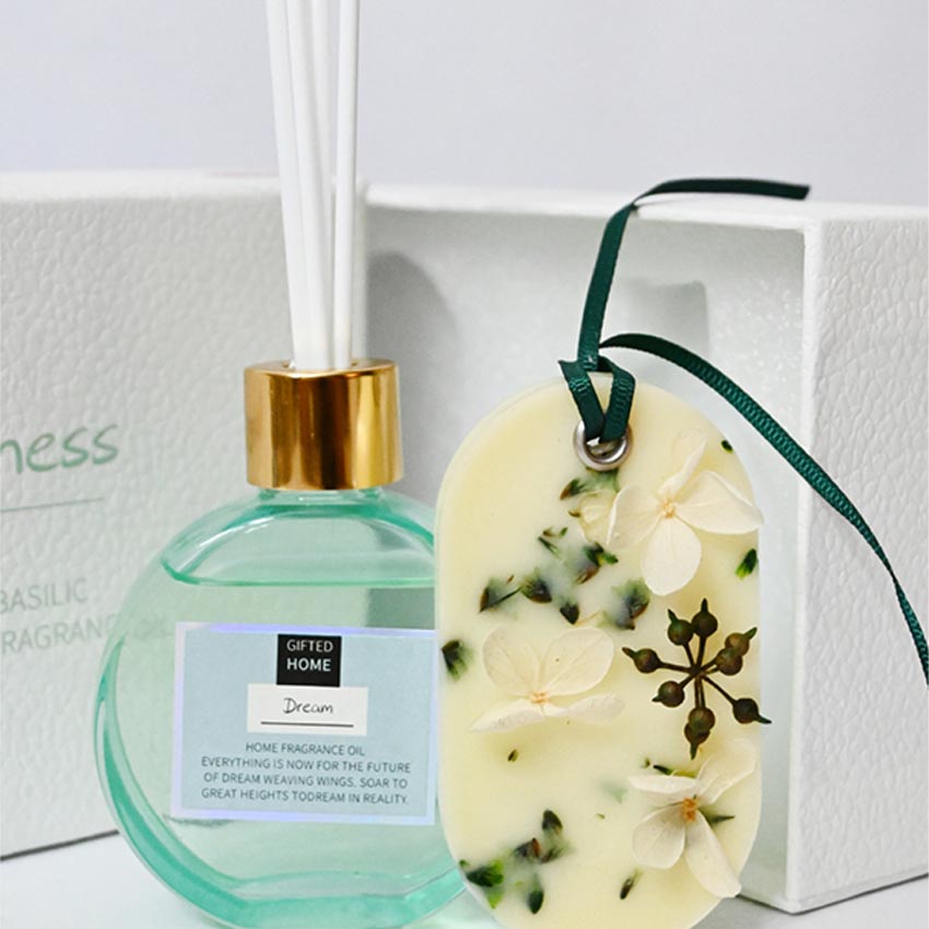 Elegant Natural Reed Diffuser with Refreshing Fresh Air Fragrance | 6 x 5 x 3 inches