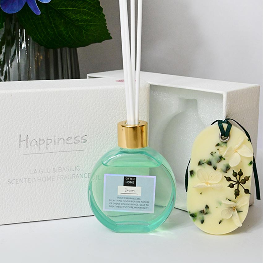 Elegant Natural Reed Diffuser with Refreshing Fresh Air Fragrance | 6 x 5 x 3 inches