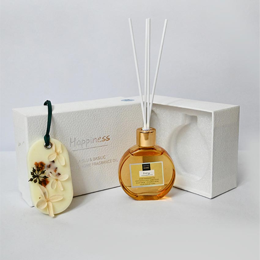 Elegant Natural Reed Diffuser with Refreshing Fresh Air Fragrance | 6 x 5 x 3 inches