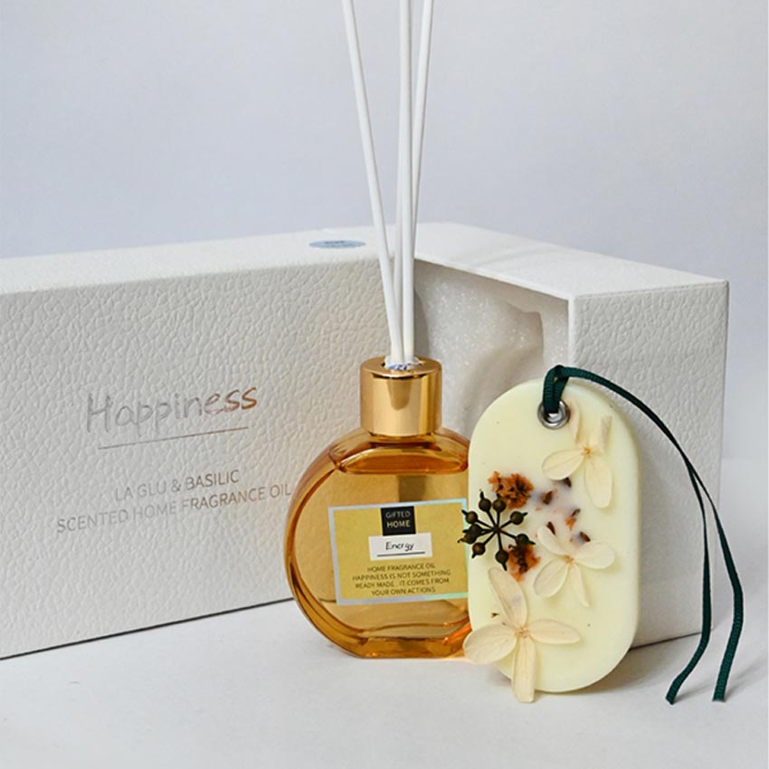 Elegant Natural Reed Diffuser with Refreshing Fresh Air Fragrance | 6 x 5 x 3 inches