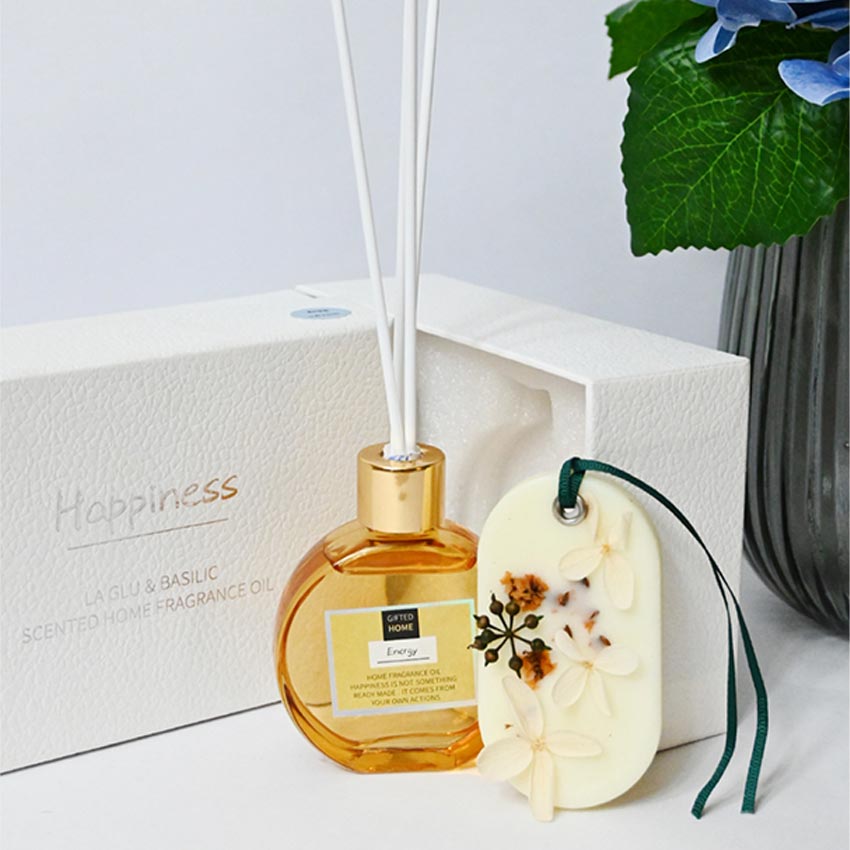 Elegant Natural Reed Diffuser with Refreshing Fresh Air Fragrance | 6 x 5 x 3 inches