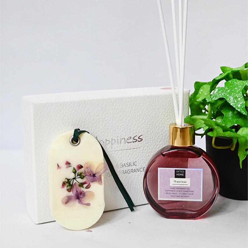 Elegant Natural Reed Diffuser with Refreshing Fresh Air Fragrance | 6 x 5 x 3 inches