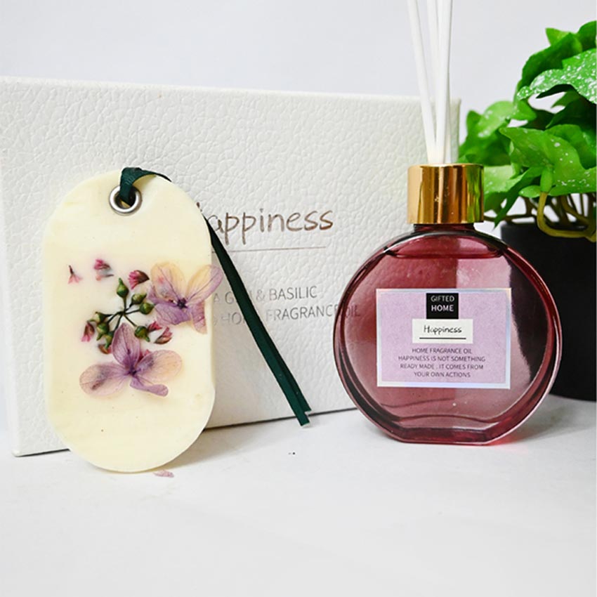 Elegant Natural Reed Diffuser with Refreshing Fresh Air Fragrance | 6 x 5 x 3 inches