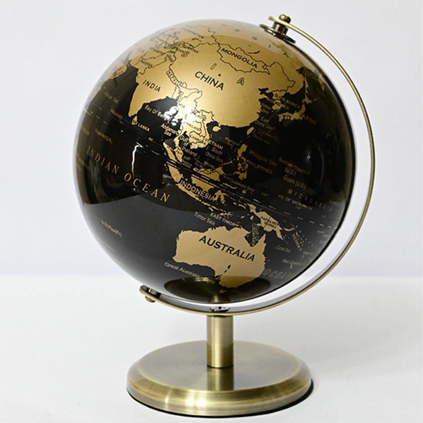 Classic Elegance Globe On Metal Stand | 6 x 8 inches