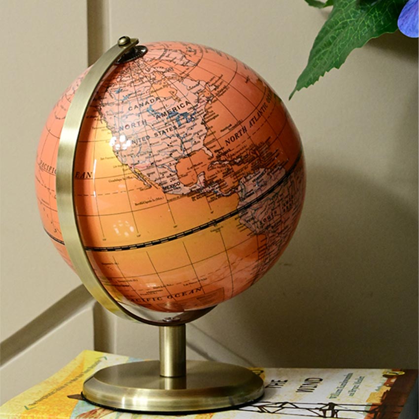 Classic Elegance Globe On Metal Stand | 6 x 8 inches
