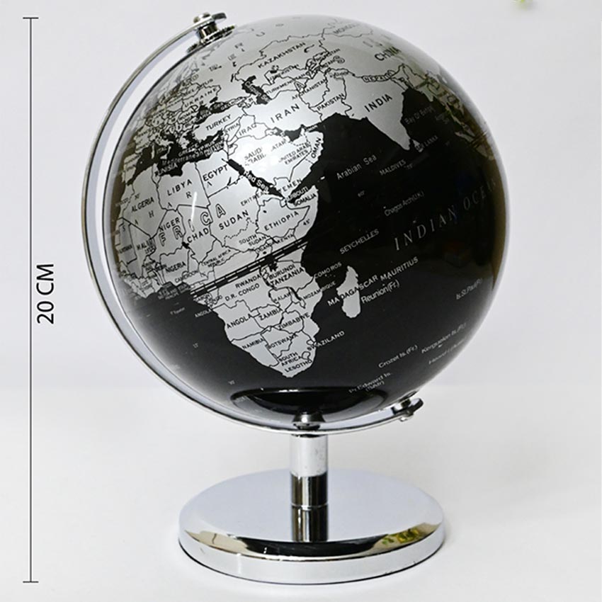 Classic Elegance Globe On Metal Stand | 6 x 8 inches