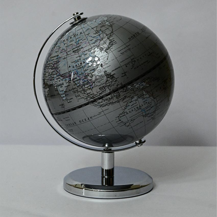 Classic Elegance Globe On Metal Stand | 6 x 8 inches