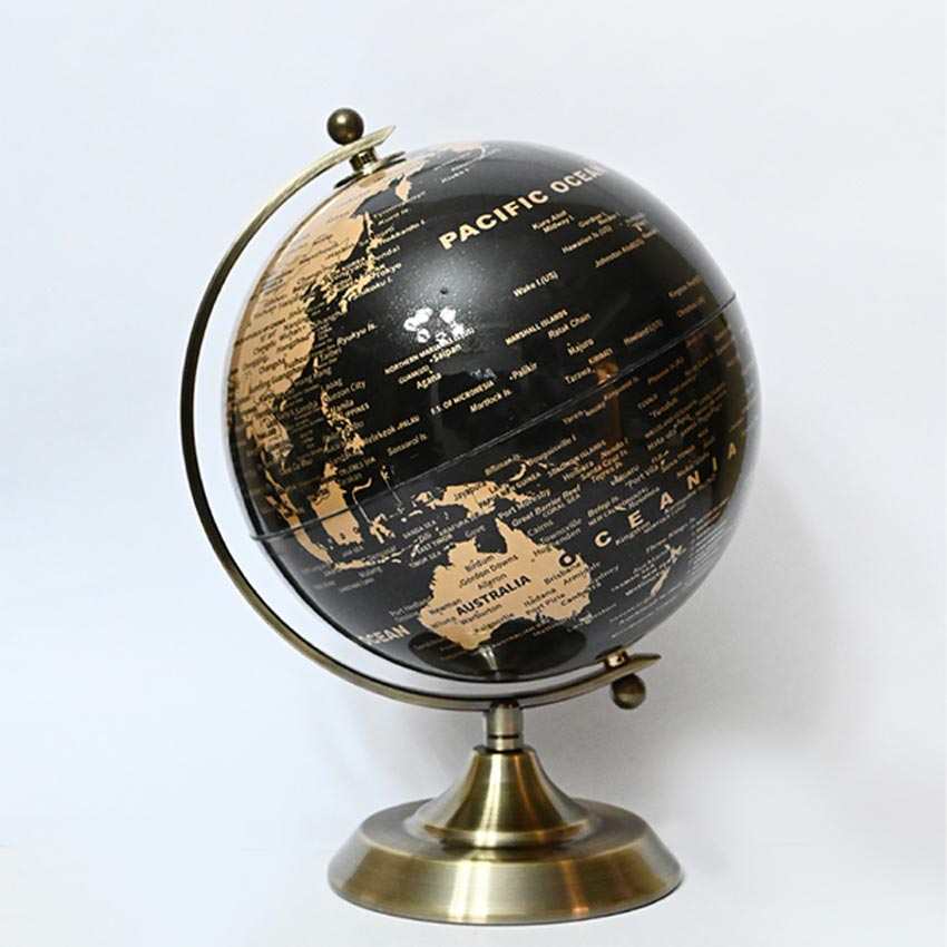 Classic Elegance Globe On Metal Stand | 9 x 12 inches