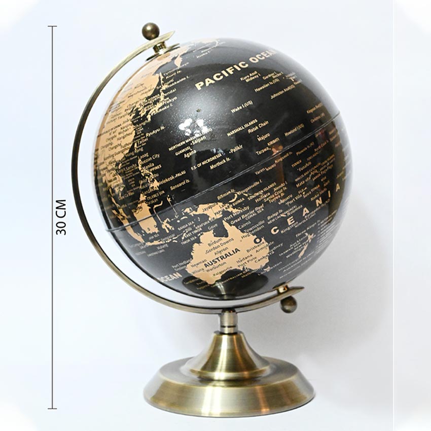 Classic Elegance Globe On Metal Stand | 9 x 12 inches