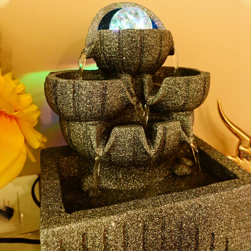 Graceful Serenity Tabletop Water Fountain Accent Decor | 8 x 4 x 10 inches