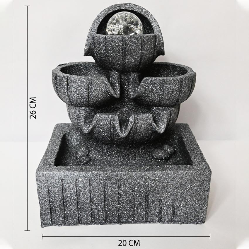 Graceful Serenity Tabletop Water Fountain Accent Decor | 8 x 4 x 10 inches