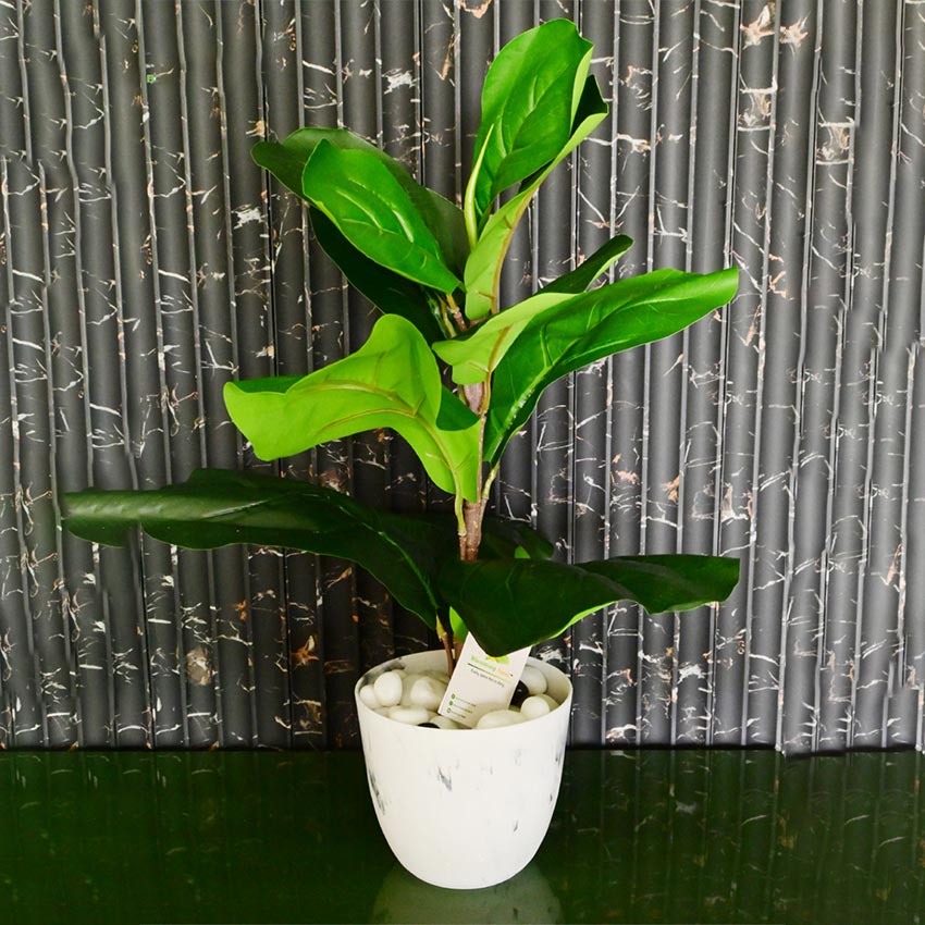 Modern Artistic White Tie Dye Indoor Planter Pot Without Plant | 6 x 5 inches