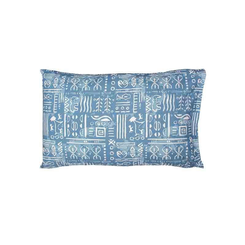 Blue Gamathi Cotton Bedding Set With Pillow Cover | Double Size | 90 x 108 inches