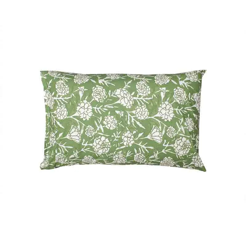 Green Genda Phool Cotton Bedding Set With Pillow Cover | King Size | 108 x 108 Inches
