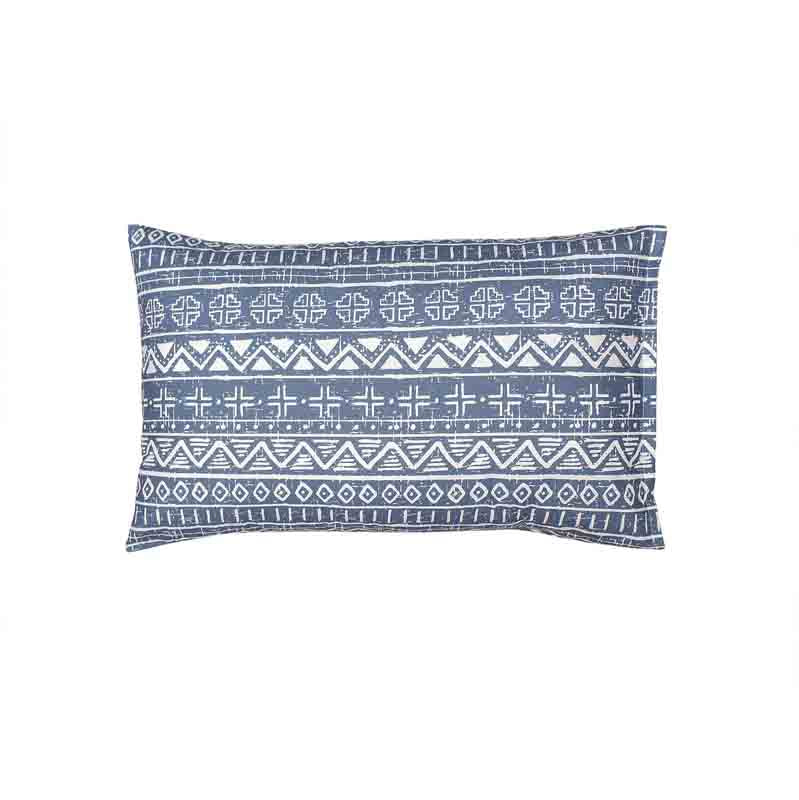 Blue Cotton Satin Bedding Set With Pillow Cover | Single Size | 108 x 108 Inches