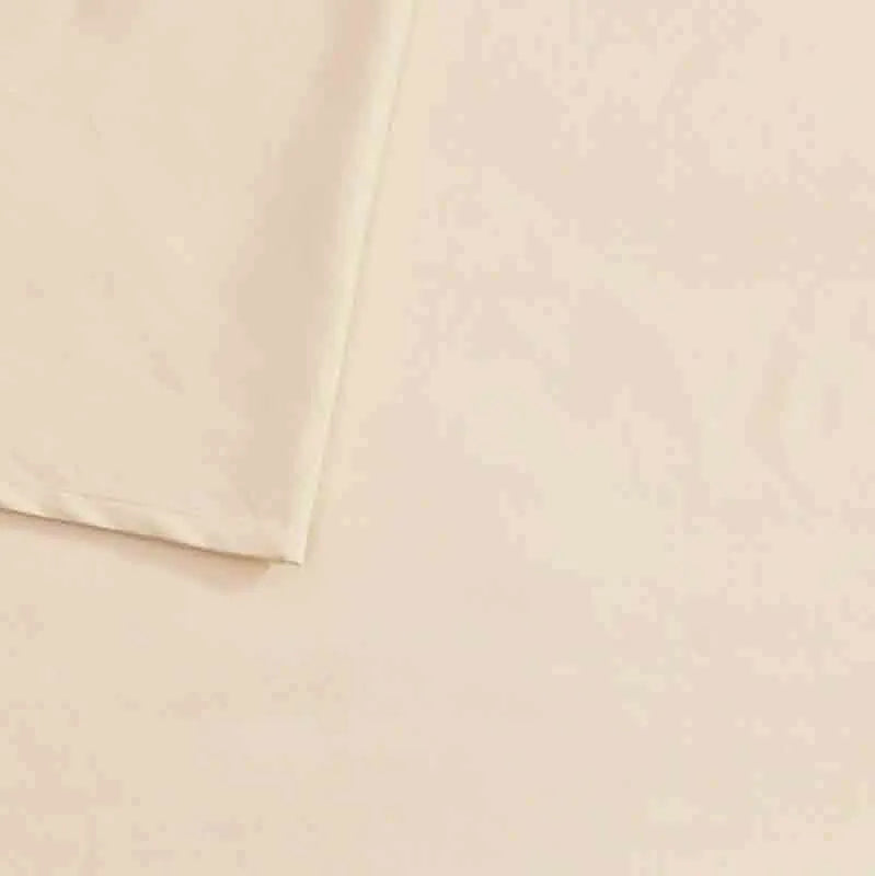 Off White Sesame Cotton Satin Bedsheet Set | King Size | 108 x 108 Inches