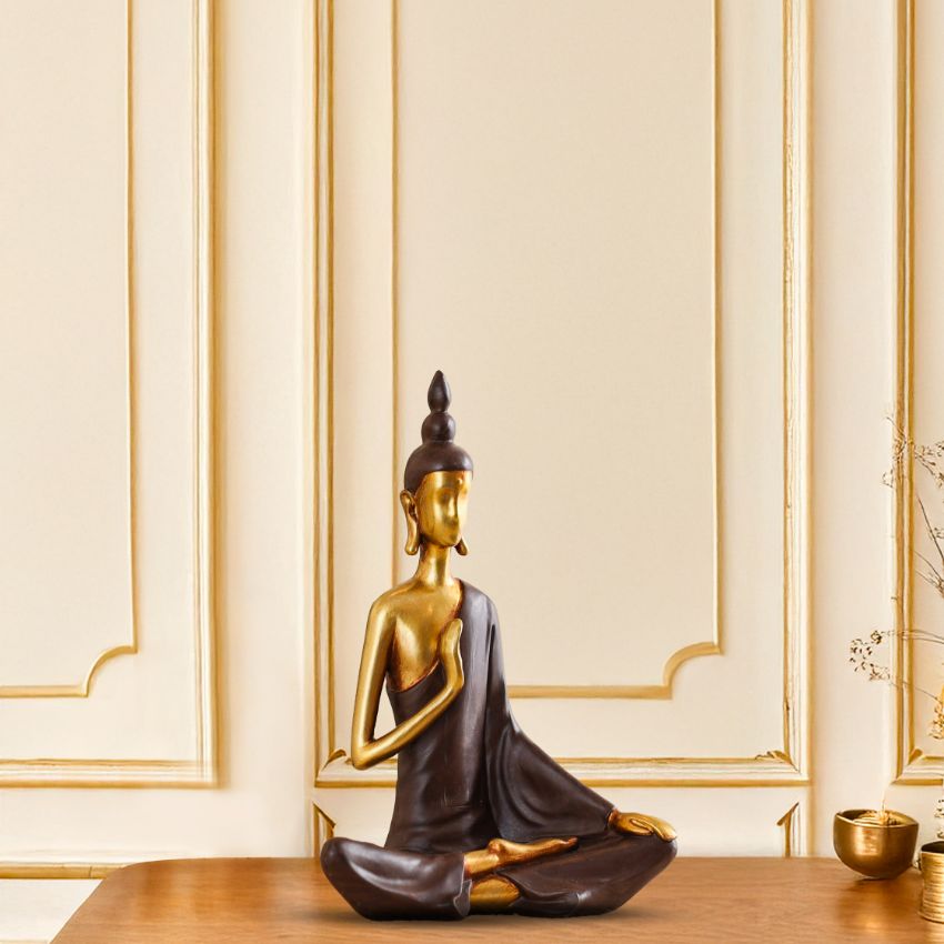 Classy Modern Serene Buddha Figurine | 6 x 7 inches